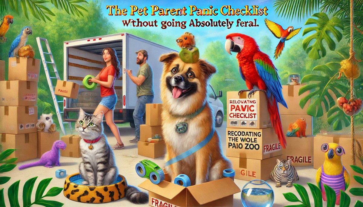 jaeburnham's tweet image. 📷 Freaking OUT about moving with pets?

Stop traumatizing Fluffy!

Our Pet Parent Panic Checklist crushes moving stress so you AND ur furry crew stay sane.

Mr. BigStuff does the heavy lifting while you prevent escape attempts!

#MovingWithPets #PetRelocation #StressFreePetMove