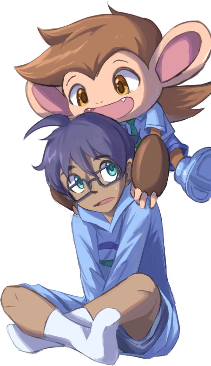 MicroBihon's tweet image. Some painterly practice ft. my OCs