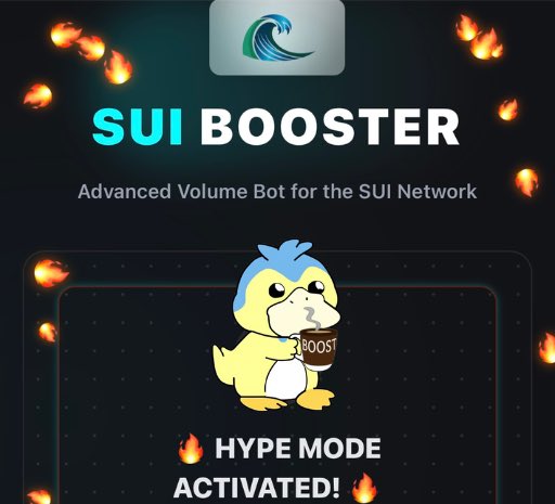 Testing the volume bot from @suibooster | $SUI hype mode 🔥