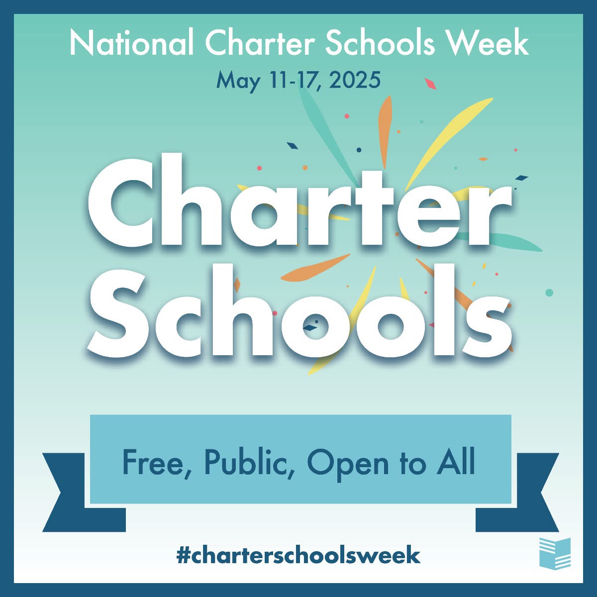 Happy National #CharterSchoolsWeek!

For over 30 years, charter schools have been part of the public education landscape, tuition-free, open to all, and now serving more than 3.7 million students nationwide. #SchoolChoice