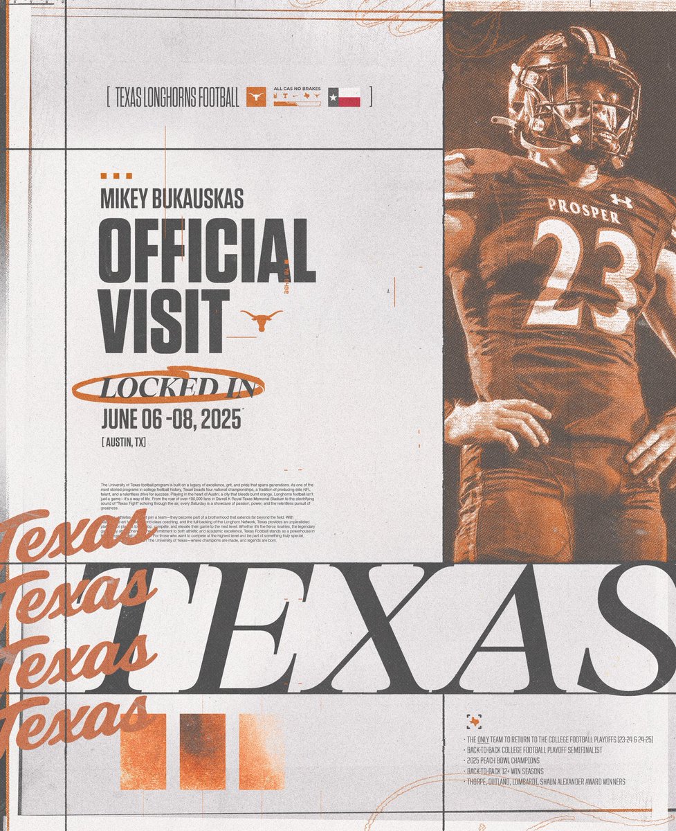 #jesussaves | All gas no brakes…. 🔒’d IN for my OV at the 40 acres.🤘🏼

Blessed beyond measure🙏✝️
<a href="/TexasLonghorns/">Texas Longhorns</a> <a href="/TexasFootball/">Texas Football</a> <a href="/CoachJeffBanks/">Jeff Banks</a> <a href="/C_Forestier1991/">Christopher Forestier</a>