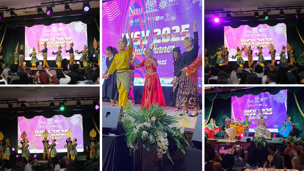 WSVirology's tweet image. 🌟 The @NibmMalaysia arranged #Gala_Dinner A Night to Remember at the #WSV2025 🌟
The WSV2025 Gala Dinner brought together virologists, researchers, and guests from around the world for an unforgettable evening filled with celebration, connection, and cultural richness.