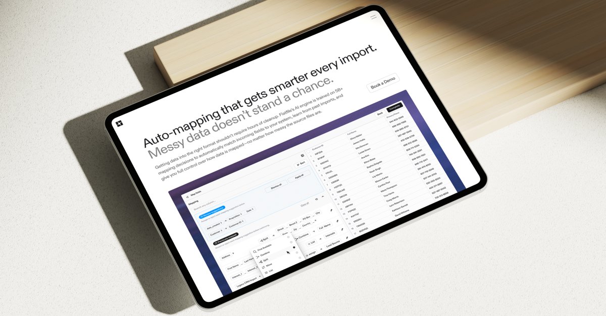 Our team has been working on a website redesign that captures the ambitious mission we're on to 𝙢𝙖𝙠𝙚 𝙙𝙖𝙩𝙖 𝙢𝙞𝙜𝙧𝙖𝙩𝙚 𝙞𝙩𝙨𝙚𝙡𝙛.

It's officially live.

See the future of data preparation at flatfile.com