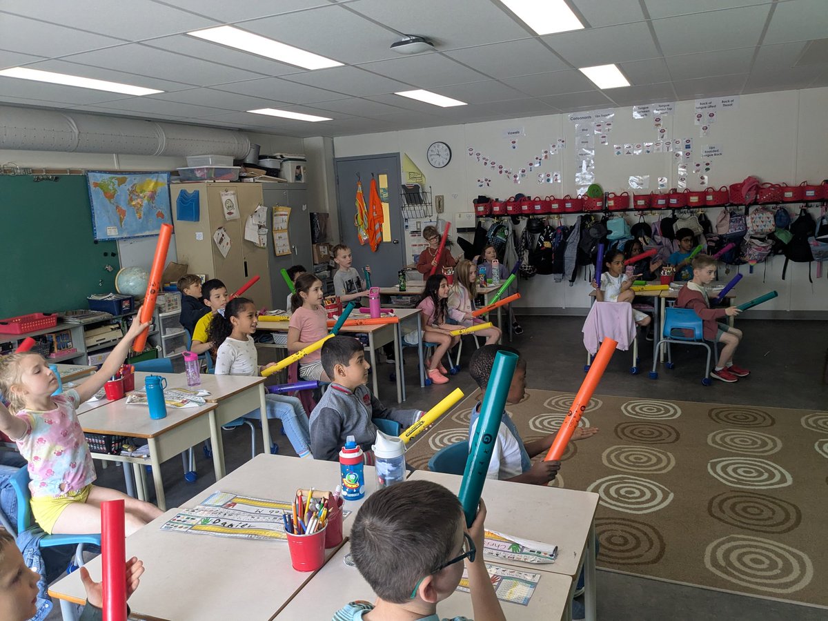 Having a blast with boomwhackers <a href="/EASetonOCSB/">St. Elizabeth Ann Seton School</a> <a href="/OttCatholicSB/">Ottawa Catholic School Board</a>