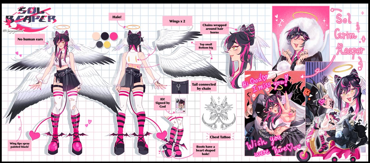SOL REAPER 💀 🪽 (@solreapervt) on Twitter photo <a href="/ironmouse/">💖ironmouse😈VSHOJO💖CRY FOR ME OUT NOW!</a> im sol 🩷 i'm your local angel who's the Grim Reaper's wannabe apprentice (with signed permission by Mr. God himself!!!) . eternally doing my bestest :3
design is by me :3!!!! model art by <a href="/0a00n00/">nuinuiヌイ</a> and refsheet art by <a href="/sayayabweh/">☆Sayayabweh☆ 《Vgen+Carrds》</a> !! <a href="/ironmouse/">💖ironmouse😈VSHOJO💖CRY FOR ME OUT NOW!</a> im sol 🩷 i'm your local angel who's the Grim Reaper's wannabe apprentice (with signed permission by Mr. God himself!!!) . eternally doing my bestest :3
design is by me :3!!!! model art by <a href="/0a00n00/">nuinuiヌイ</a> and refsheet art by <a href="/sayayabweh/">☆Sayayabweh☆ 《Vgen+Carrds》</a> !!