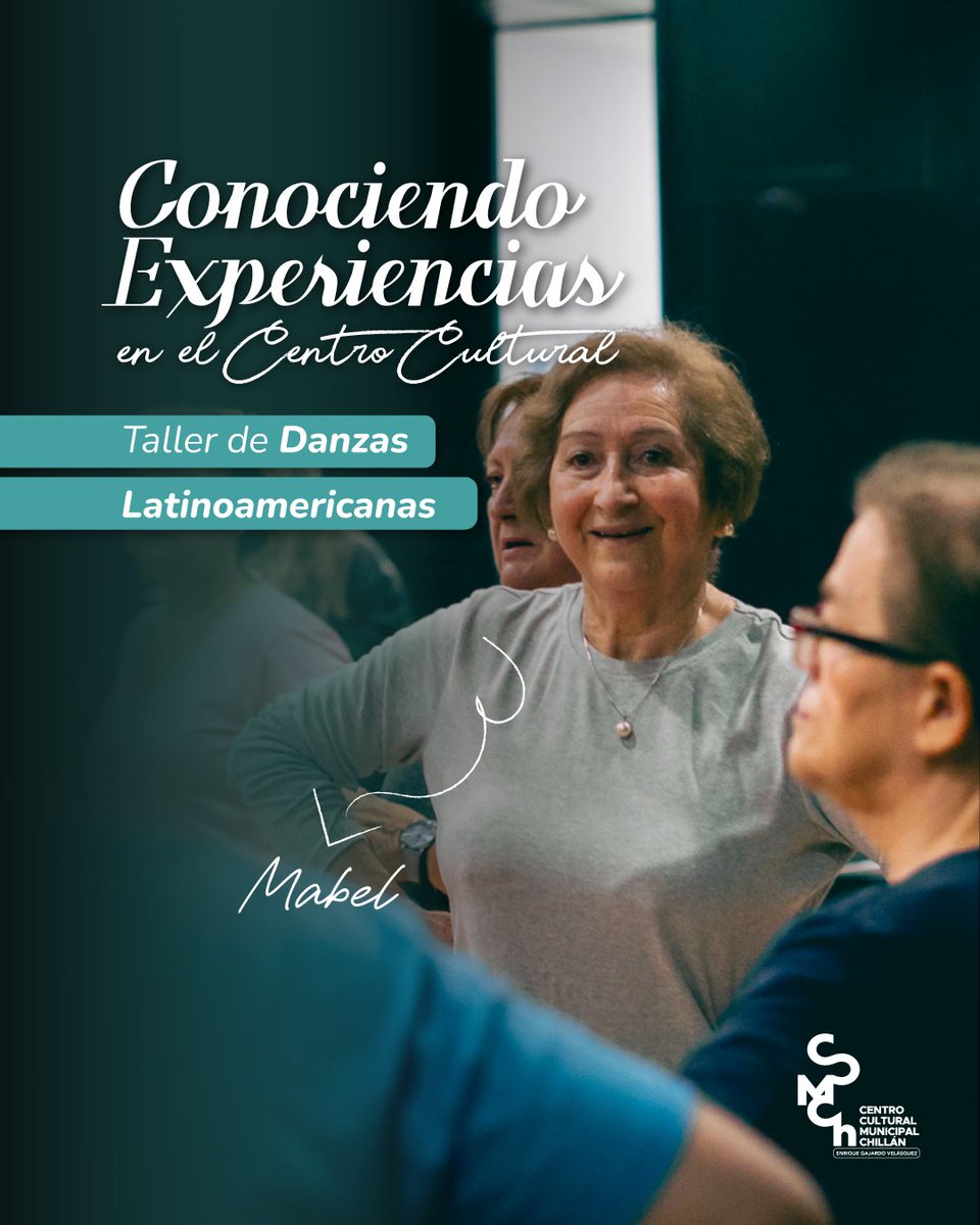 ccmch_'s tweet photo. CONOCIENDO EXPERIENCIAS💫

Les compartimos la experiencia de Mabel Escárate, integrante del Taller de Danzas Latinoamericanas, el cual es gestionado por @didecochillan y se lleva a cabo semanalmente en nuestros espacios✨ https://t.co/FHMf1nW9Hx