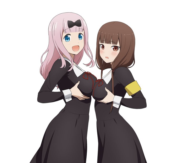 breast size comparison

Fujiwara Chika - Iino Miko
藤原千花 - 伊井野ミコ 