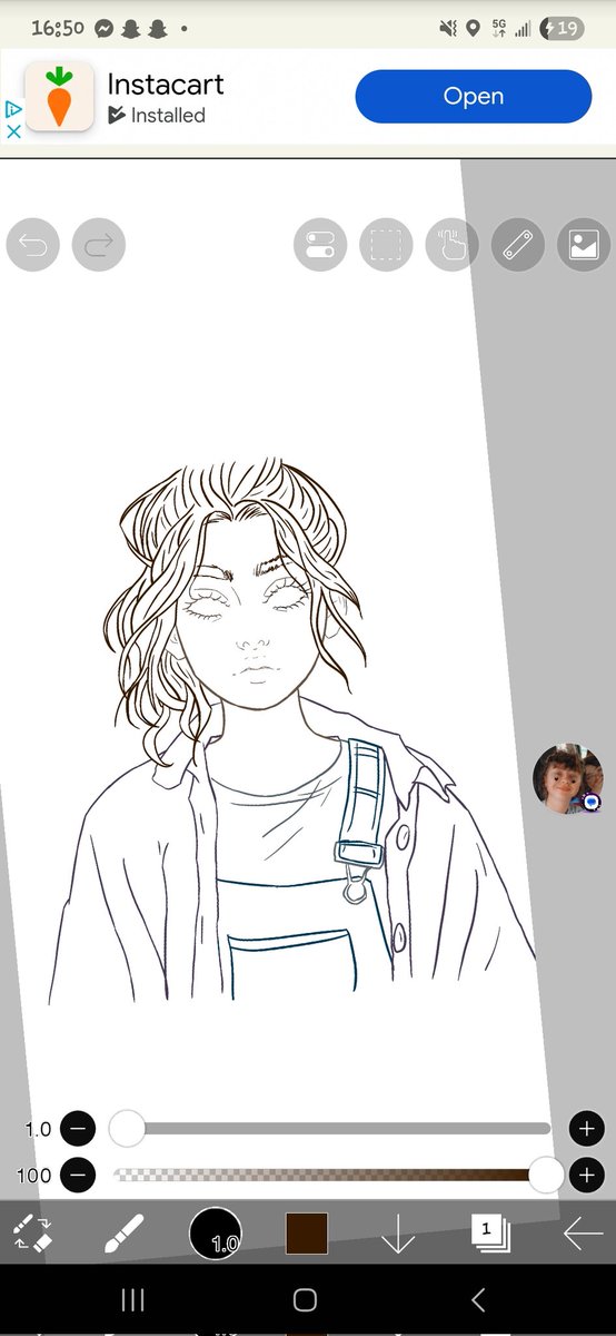 Lil WIP (trying to do a bun on top and its .. a struggle)