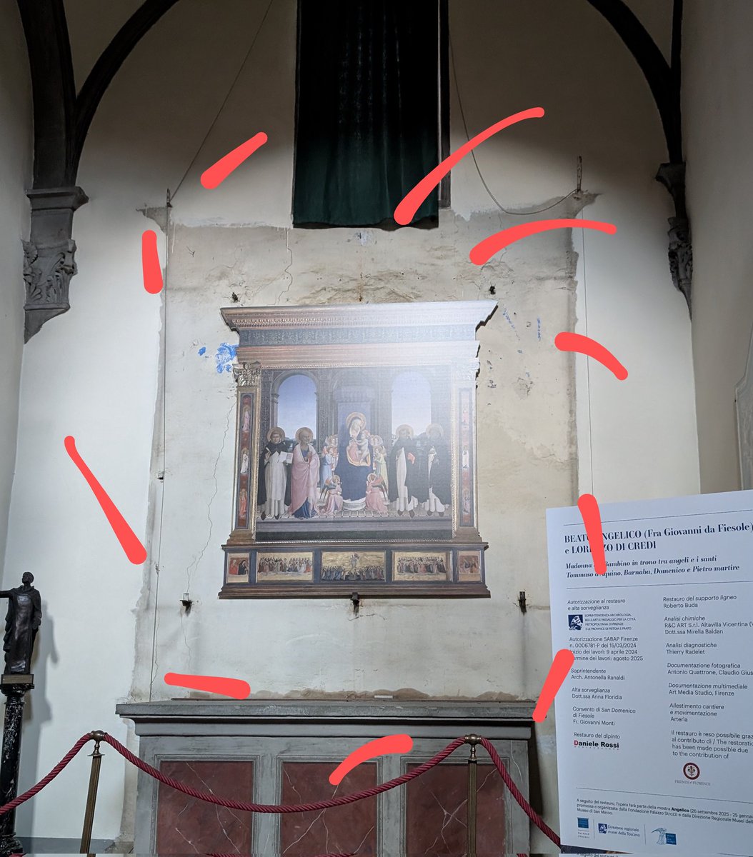 Wonderful few days spent in Fra Angelico land (Fiesole) - inc. a trip to the Convent of San Domenico only to find his fresco recently removed for restoration 🥴