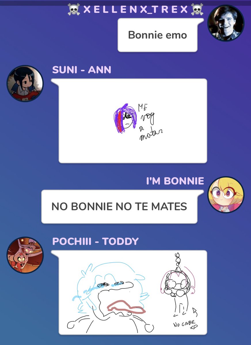 Siguiente parte del hilo.
Gartic prt 2. Cast de Arte y de voz

#FHS #FHSSD