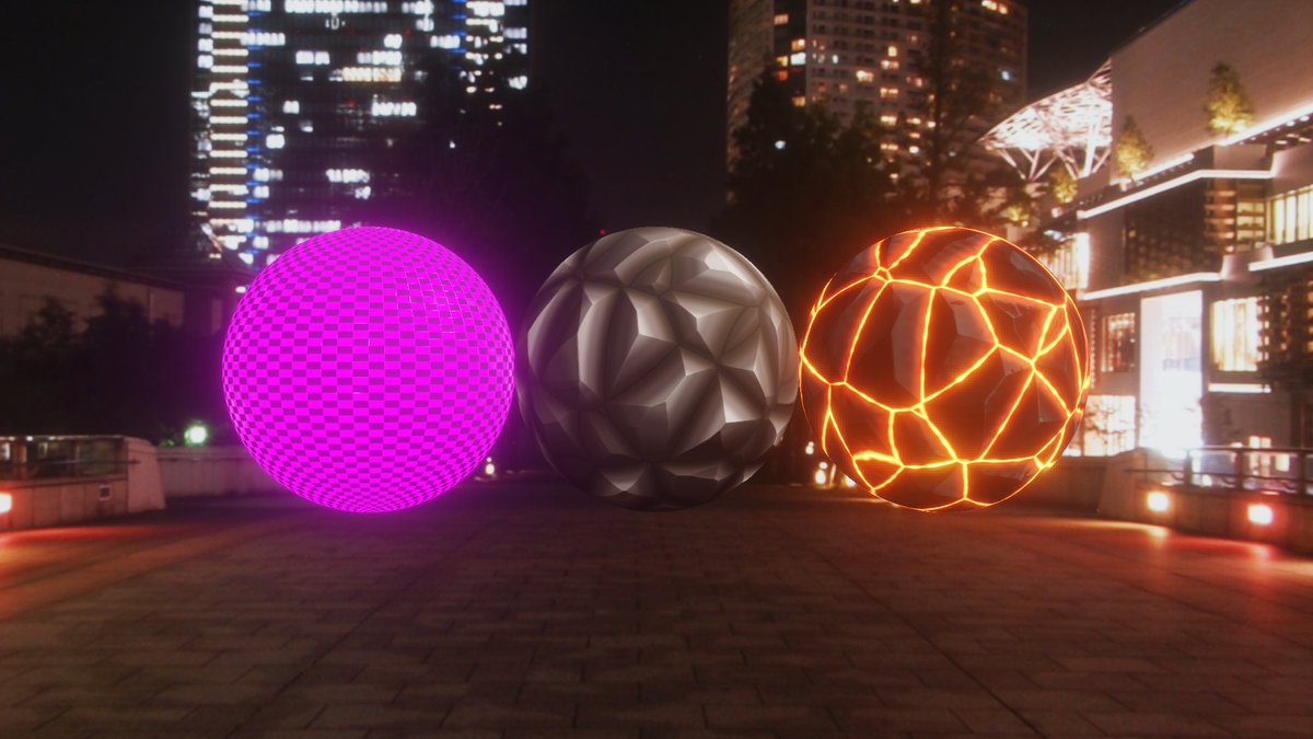 Got texture streaming working. Textures are procedurally generated from shader code + input data file as part of the texture builder. (middle &amp; right are made from the same shader, different input data)