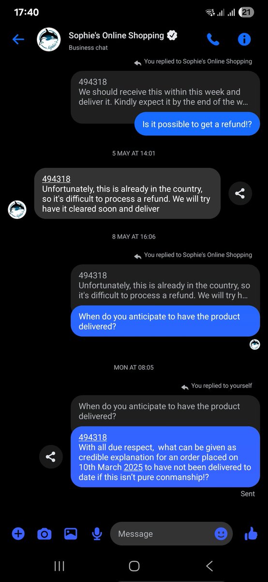 JoeMbauni's tweet photo. @sophie_co_ke More than 70 days after making payment, I am still waiting. Don't your platform qualify for an  online theivery forum. I demand for  my refund. https://t.co/6sdRMFlAAK