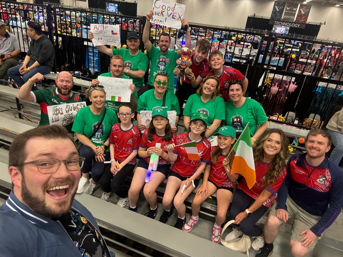 💚❤Helen O’Shea 💚❤️ (@helenos77) on Twitter photo Flying the flag for <a href="/stjosephsbrobe/">St.Joseph's PS</a> Teacher, parents and children.
<a href="/VEXRoboticsIE/">VEX Robotics Ireland</a> #VEXWorlds Flying the flag for <a href="/stjosephsbrobe/">St.Joseph's PS</a> Teacher, parents and children.
<a href="/VEXRoboticsIE/">VEX Robotics Ireland</a> #VEXWorlds