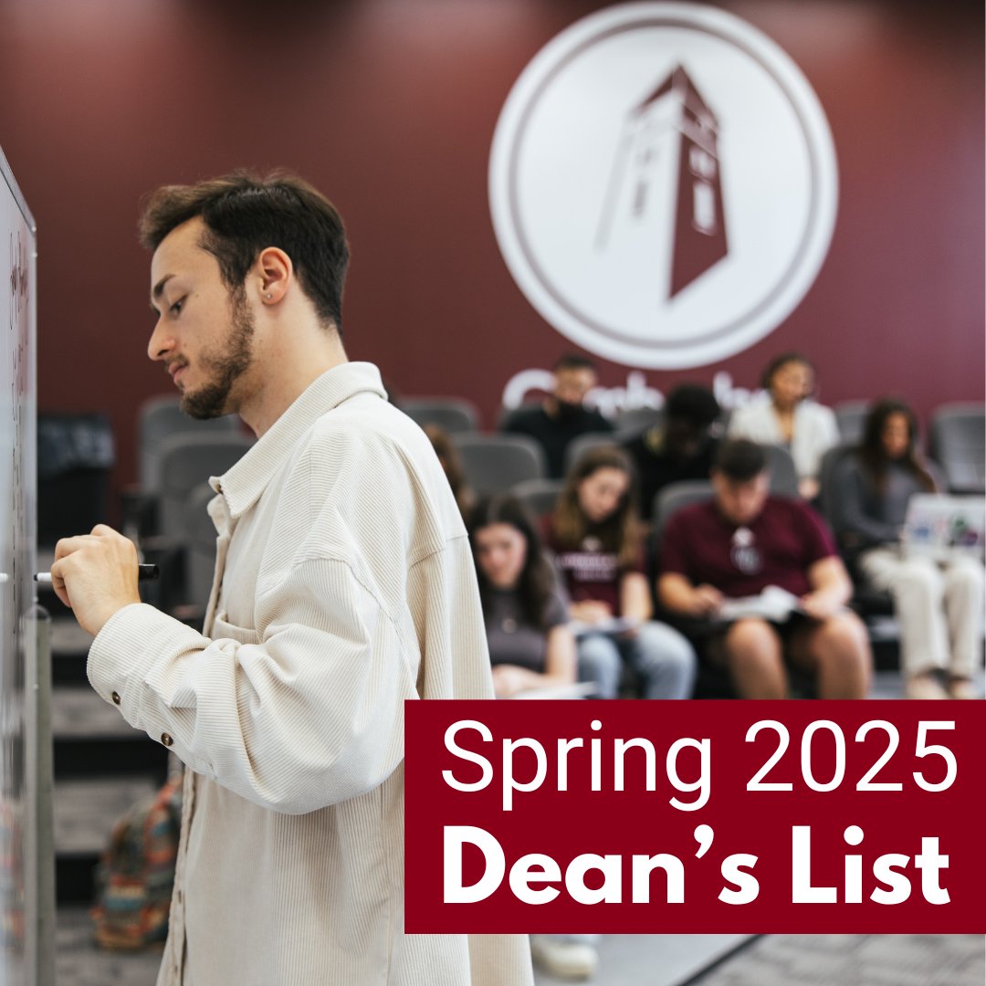 We're so proud of all 728 students who achieved the Dean’s List during the Spring 2025 semester! ⭐ 📚

Check out the entire Spring 2025 Dean's List at this link: cumberland.edu/cumberland-uni…