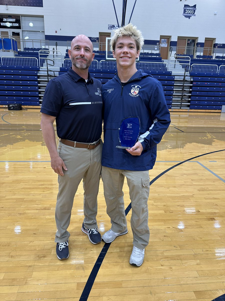 Congratulations to Isaiah Nichols on being named Edgewood’s Male Athlete of the Year!! #TheEdge #Edgewrestling