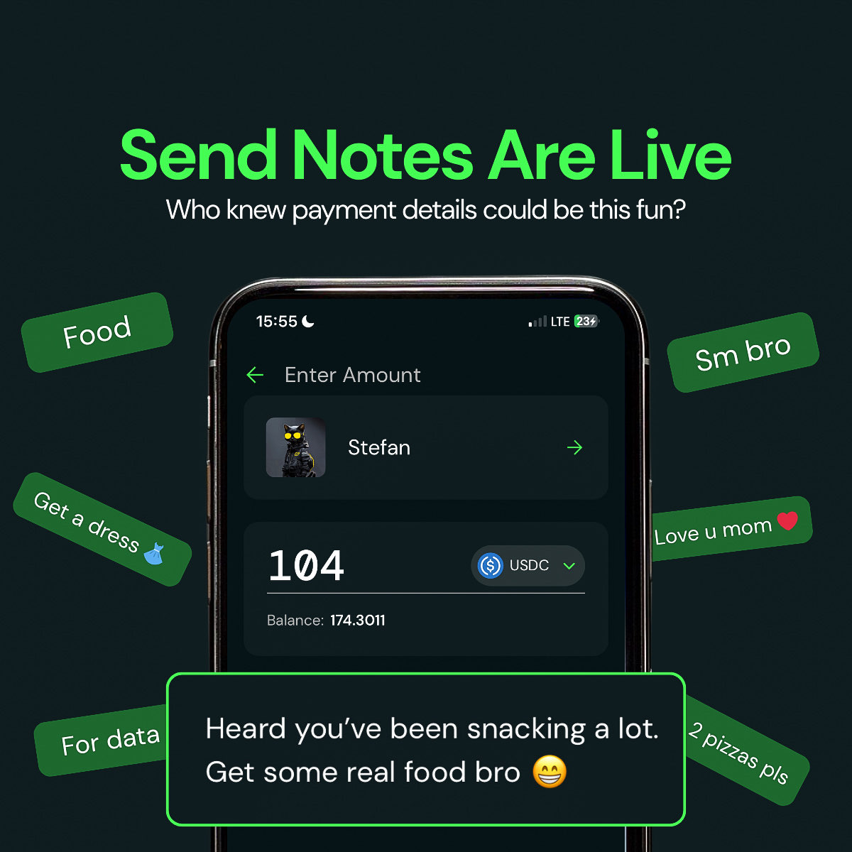 /Dreamer π³π¬π¦
l (@whiz_kibzy) on Twitter photo Send Notes β where money meets meaning.
With /Send, every transaction can carry a personal message.
Send a note, a thought, or a joke alongside your moneyβ because even money should speak your vibe.
/SEND - more than app
$SEND $USDC @XinoZee01 <a href="/ethentree/">/ethen π³</a> Send Notes β where money meets meaning.
With /Send, every transaction can carry a personal message.
Send a note, a thought, or a joke alongside your moneyβ because even money should speak your vibe.
/SEND - more than app
$SEND $USDC @XinoZee01 <a href="/ethentree/">/ethen π³</a>