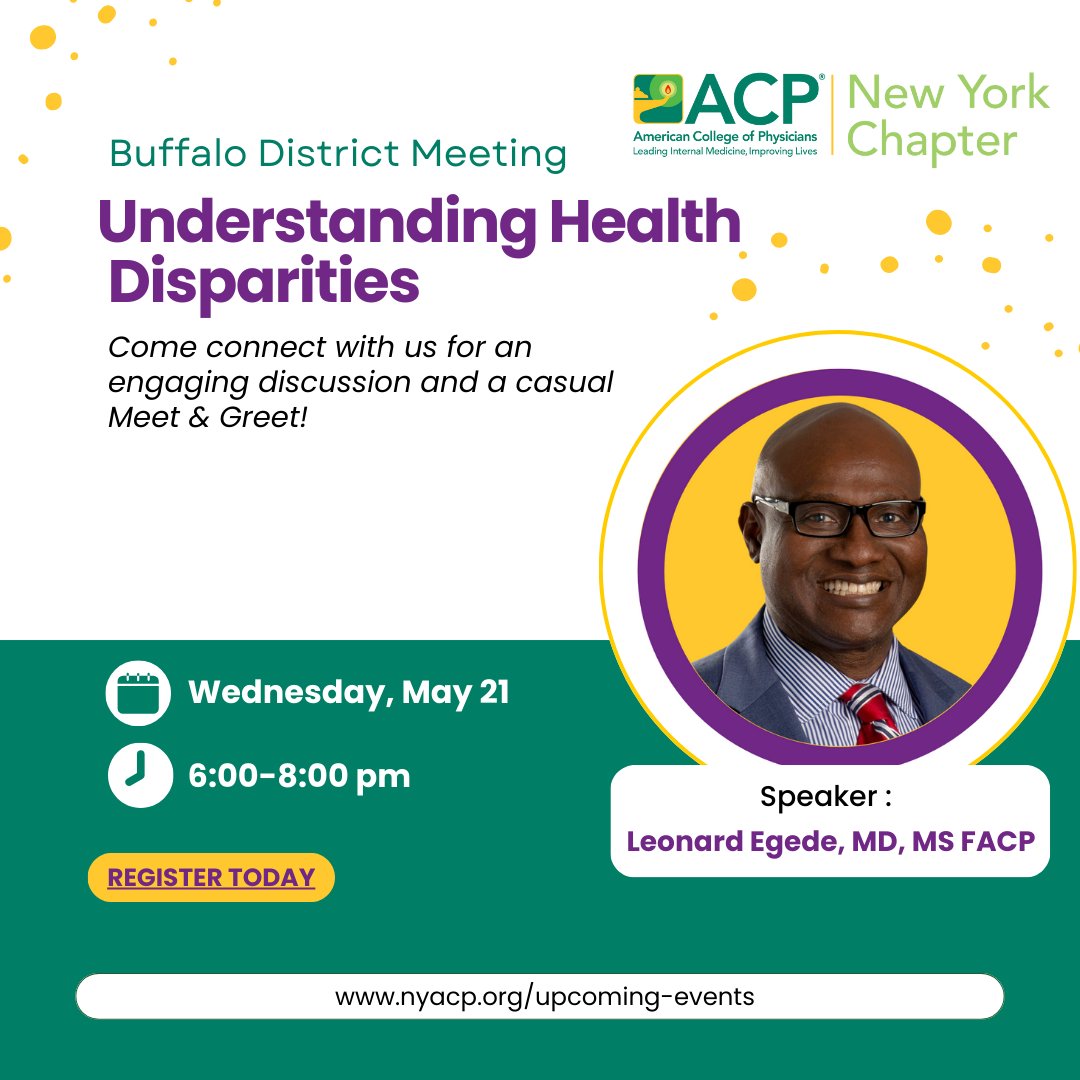 Join Dr. Leonard Egede for a powerful discussion on health disparities &amp; equity in healthcare. Learn how systemic factors impact patient outcomes &amp; gain actionable strategies to drive change. Register by May 14!