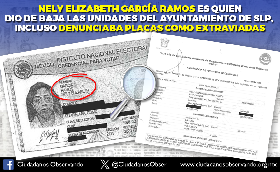 CiudadanosObser's tweet image. 𝗟𝗮 𝗿𝘂𝘁𝗮 𝗱𝗲 𝗹𝗮 𝗰𝗼𝗿𝗿𝘂𝗽𝗰𝗶𝗼́𝗻: 𝗮𝘀𝗶́ 𝗶𝗻𝘁𝗲𝗻𝘁𝗮𝗿𝗼𝗻 𝗱𝗲𝘀𝗮𝗽𝗮𝗿𝗲𝗰𝗲𝗿 𝟮𝟳 𝘃𝗲𝗵𝗶́𝗰𝘂𝗹𝗼𝘀 𝗱𝗲𝗹 @SLPMunicipio
ciudadanosobservando.org.mx/news/la-ruta-d…