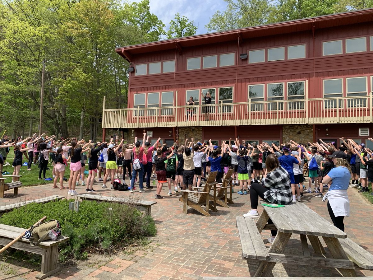 A rainy start to day 2 did not stop any of these campers! #6thcamp