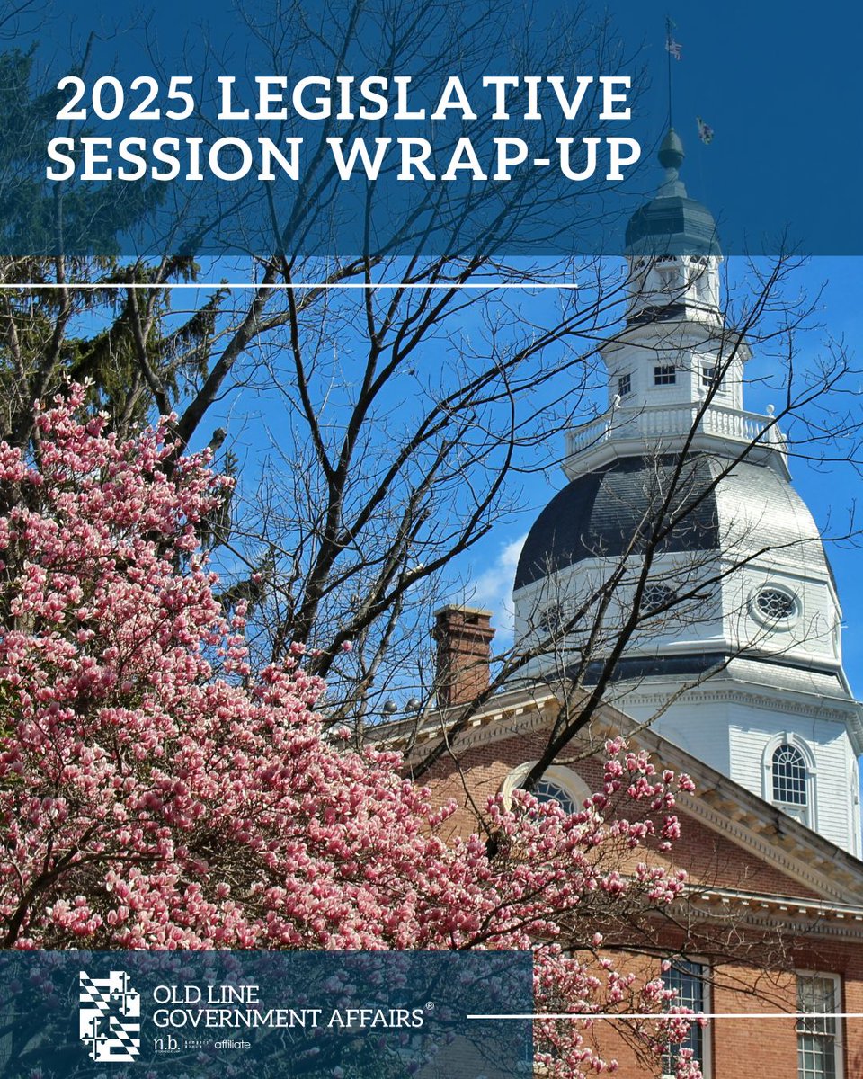 OldLineGov's tweet photo. After a tumultuous 90-day session, the Maryland General Assembly wrapped last month, and bills continue to be signed into law. We recap some of the major issues that came out of this chaotic session in our annual wrap-up: https://t.co/d7RL0lLYvM 
#MGA25
#MDLobbyist https://t.co/SvzIqGhwqE
