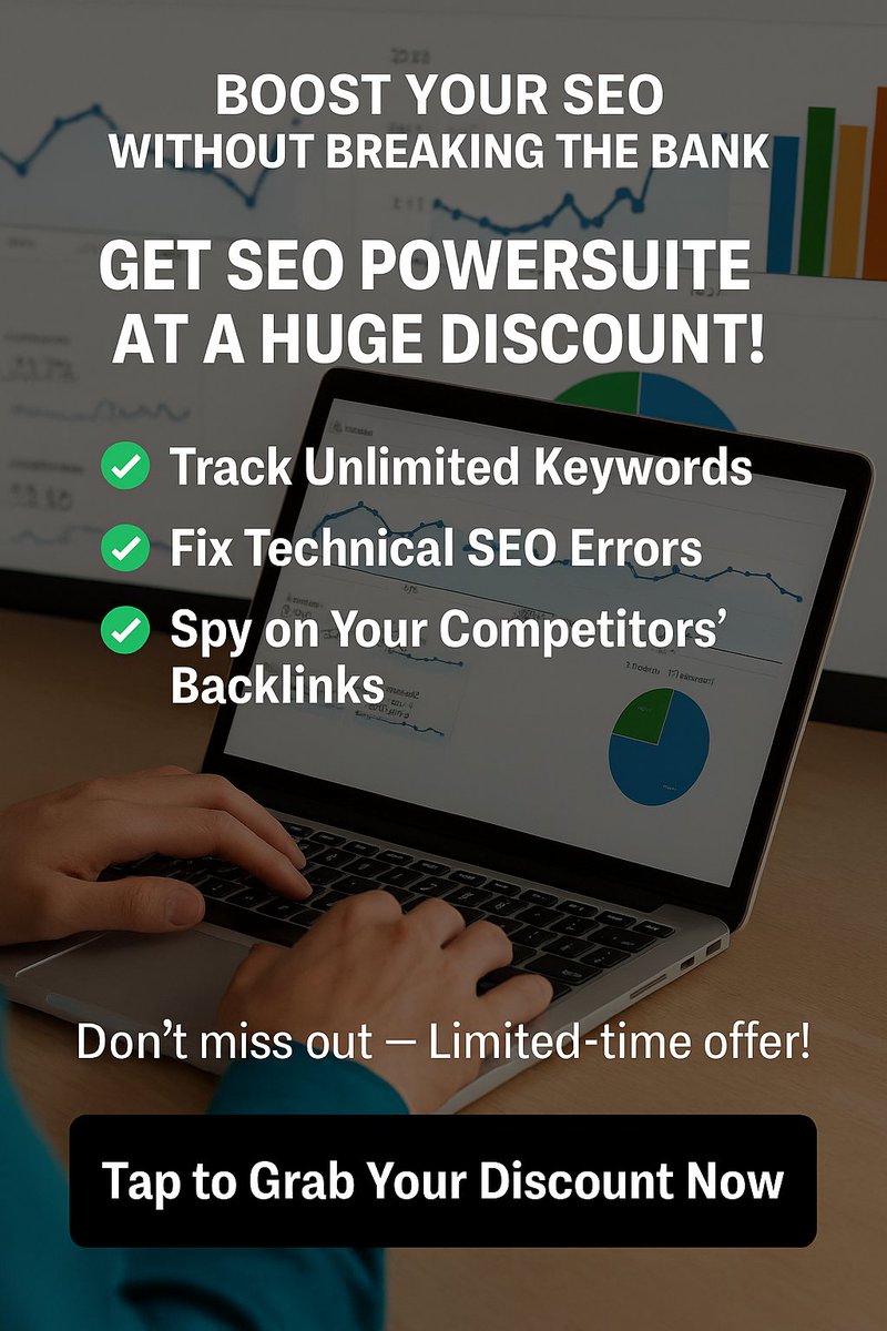 cybernaira's tweet image. 💡 Want to boost your search rankings? Without the high cost? Or expensive SEO Tools? Grab SEO PowerSuite at 79% OFF — but only for 24 hours! Powerful tools for keyword research, site audits, and more. 👉 cybernaira.com/seo-powersuite… #SEO #SEODeals #seosoftware #Deals