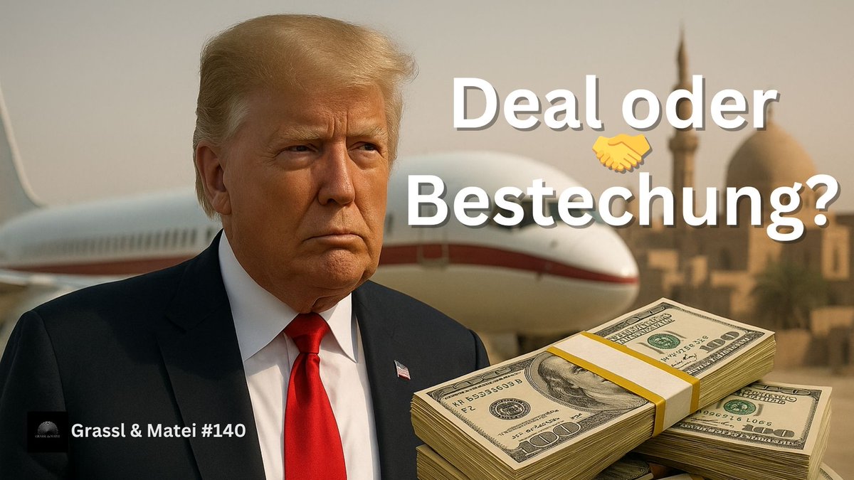 Trump landet auf lila Teppich, wird von MBS persönlich empfangen (Biden nicht), lehnt den Kaffee ab – und nickt dann im eigenen Meeting in Saudi-Arabien ein.

Ach ja: Über Inhalte reden wir auch. 

🎙️ Jetzt in der neuen Podcastfolge <a href="/GrasslUndMatei/">Grassl & Matei | Podcast 🎙️🌍</a>
