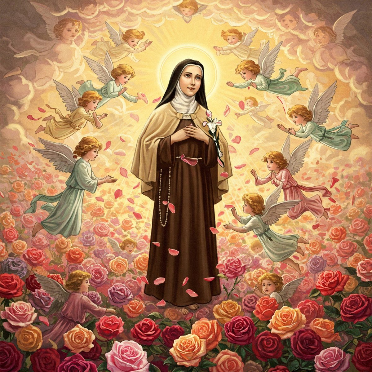 infoscathos's tweet image. Le 17 mai 2025, l'Église célèbre le centenaire de la canonisation de Sainte Thérèse de Lisieux 🌹