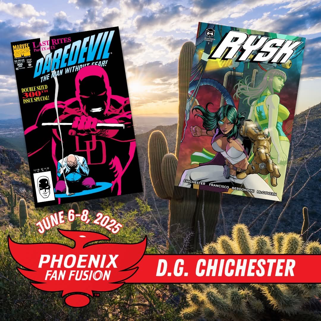 BLACKBOX COMICS (@blackboxcomicsp) on Twitter photo Go check out <a href="/dgchichester/">D.G. Chichester</a> at <a href="/PhxFanFusion/">Phoenix Fan Fusion</a> June 6-8, 2025. Get your copy of RYSK #1 and check out BLACKBOXCOMICS.NET for our other comic book titles. Go check out <a href="/dgchichester/">D.G. Chichester</a> at <a href="/PhxFanFusion/">Phoenix Fan Fusion</a> June 6-8, 2025. Get your copy of RYSK #1 and check out BLACKBOXCOMICS.NET for our other comic book titles.