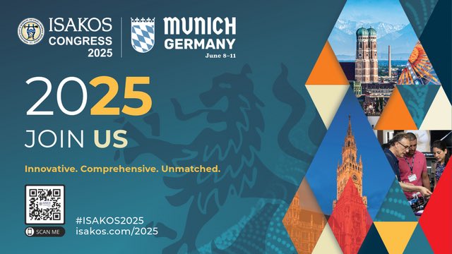 Join me at #ISAKOS2025 in Munich, June 8-11, 2025! Amazing opportunity to connect with global experts, share innovative research, and advance your skills! Learn more at isakos.com/2025. #ISAKOS #Orthopaedics #SportsMedicine #Arthroscopy