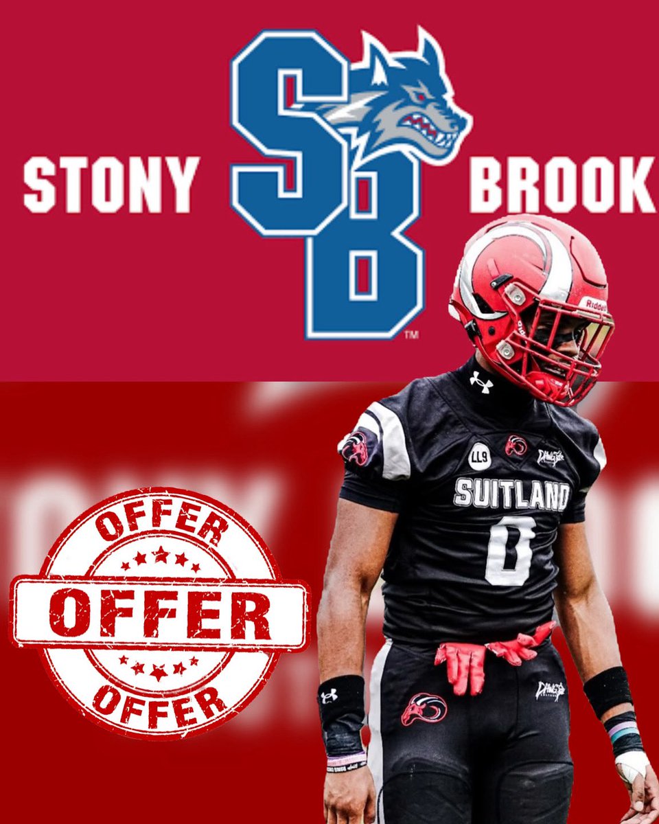 Stony Brook offered🐺!! Thank you <a href="/CoachJimNelson/">Jim Nelson</a> <a href="/CoachBCosh/">Billy Cosh</a>