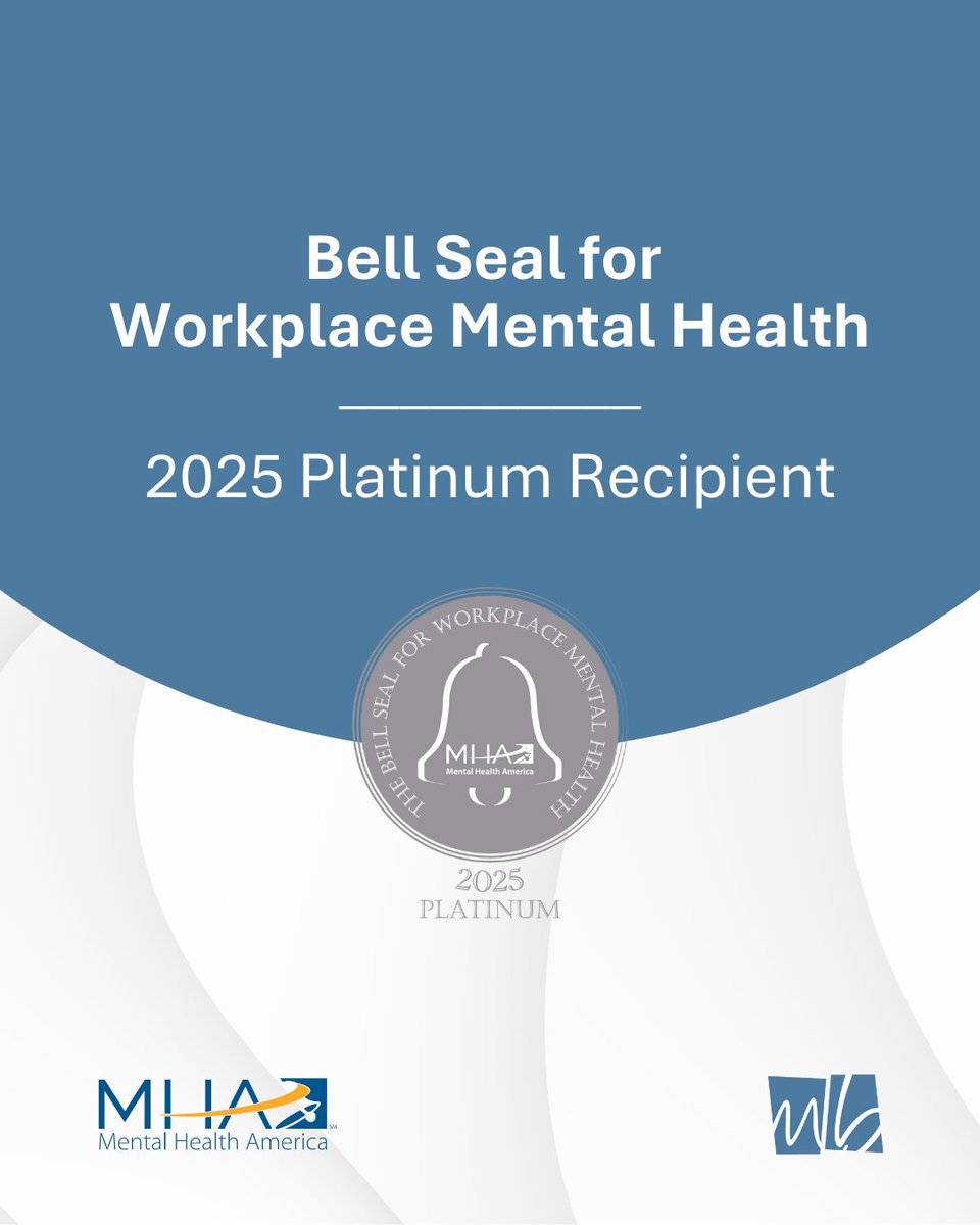 McGohan Brabender has been awarded the 2025 Bell Seal for Workplace Mental Health at the Platinum Level by Mental Health America 🏆

We’re incredibly proud of this achievement! Our employees are at the heart of what we do and who we are.

#MuchBetterAtMB | #MentalHealthAmerica
