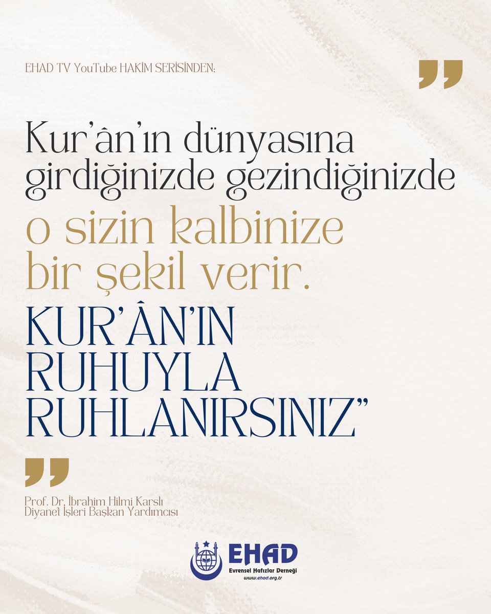 GencEhadGM's tweet photo. 📌Hafızlık bir kimliktir.
Akademik başarıyla birleştiğinde, geleceğe yön verir.

💫Bu sadece bir röportaj serisi değil;
Bir ilham, bir yön, bir davet.

📲Hakîm Projesi EHADTV YOUTUBE kanalında yayında!

https://t.co/RHDZmqy0WM

#ehad #ehadgm #youtube #reels #hafızlık https://t.co/CoCY9ziqWI
