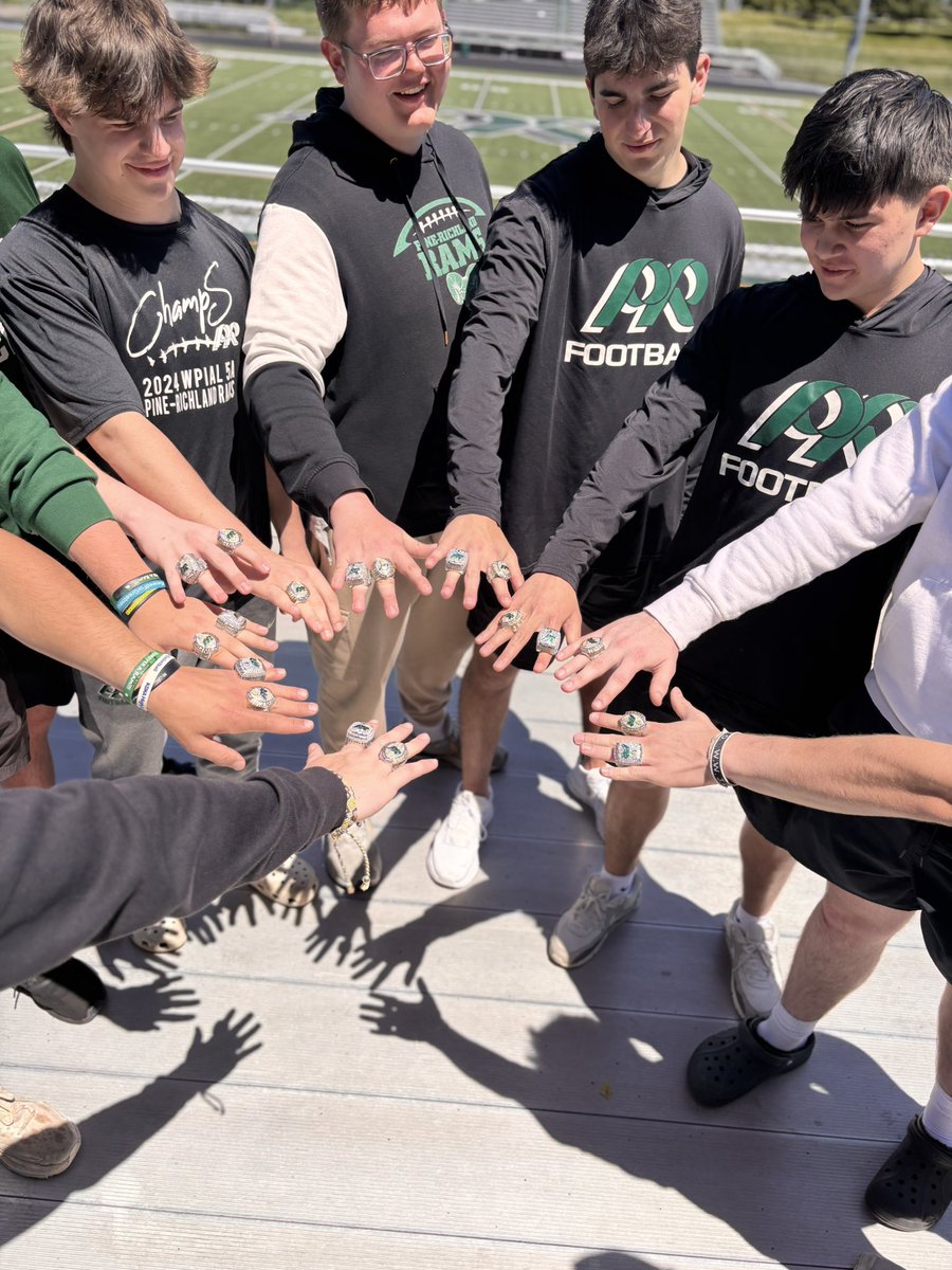 Saturday was a great day to be a PR Ram! WPIAL 5A championship ring ceremony took place! Here’s pics of the 2025s sporting their bling💍🏈