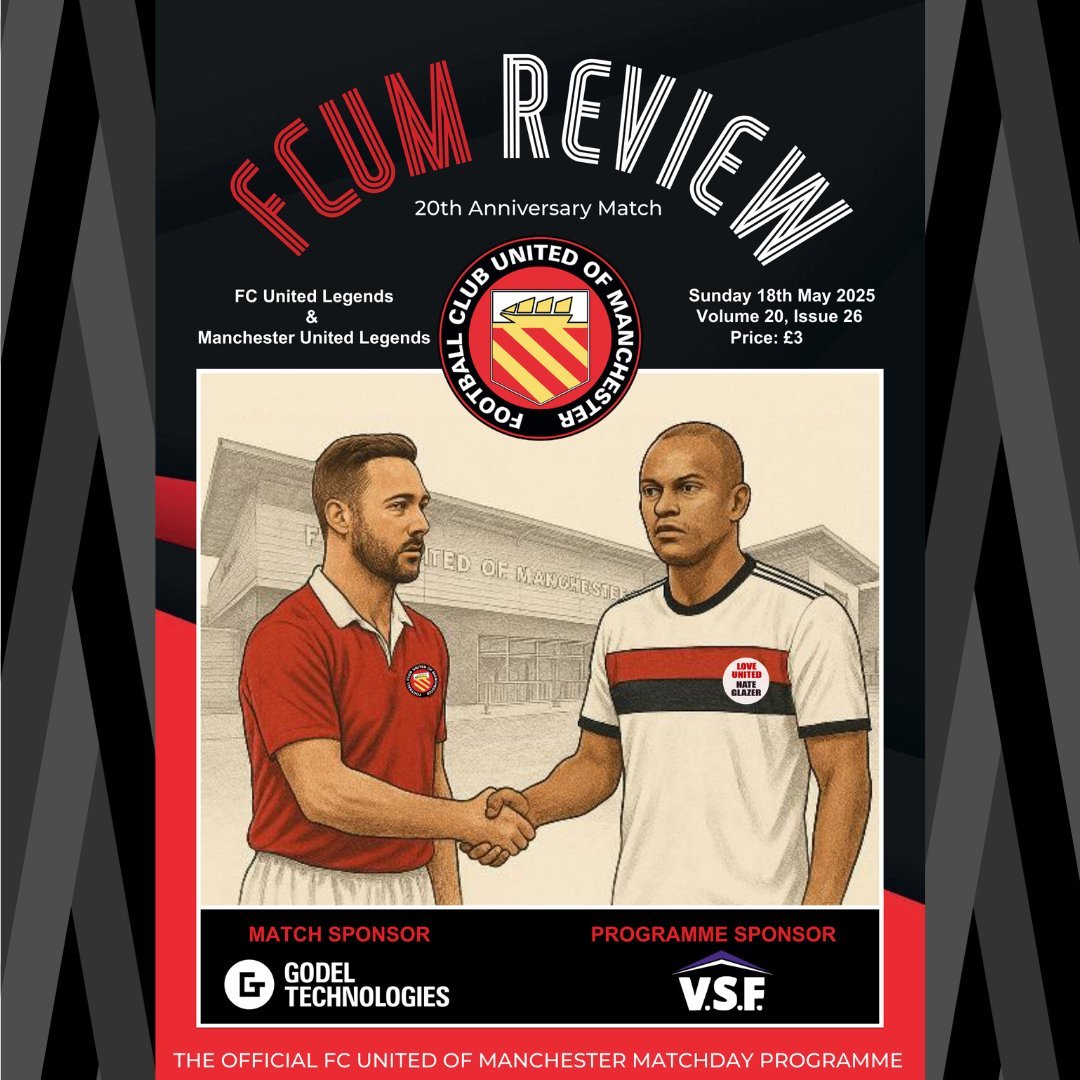 A special edition of FCUM Review will be available to buy at the Legends game and we're got an advance preview of the content!

Take a look, you won't be disappointed: fc-utd.co.uk/news-story/spe…