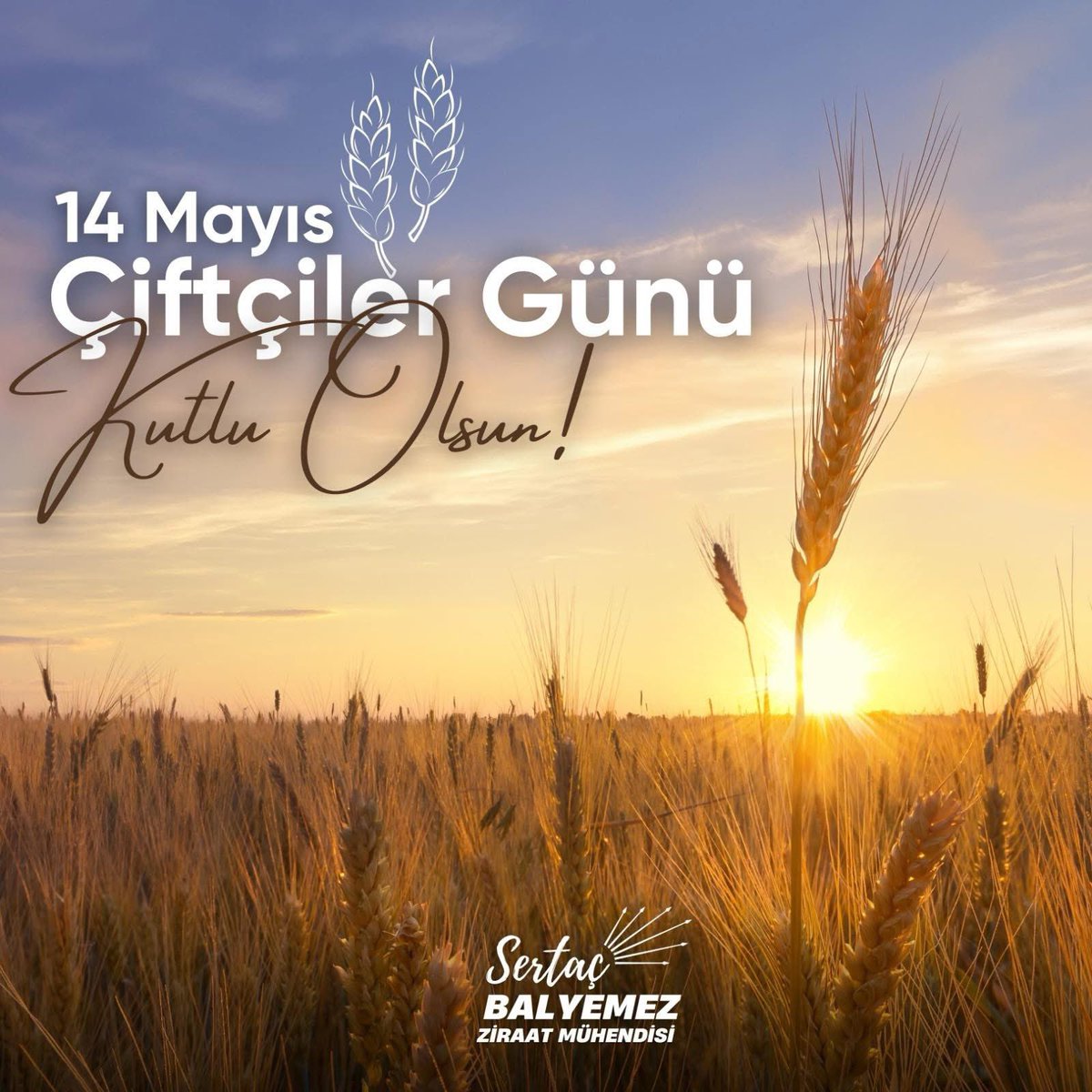 Emeği ile toprağı yoğuran, alın teriyle soframıza bereket getiren tüm çiftçilerimizin 14 Mayıs Dünya Çiftçiler Günü kutlu olsun🌻