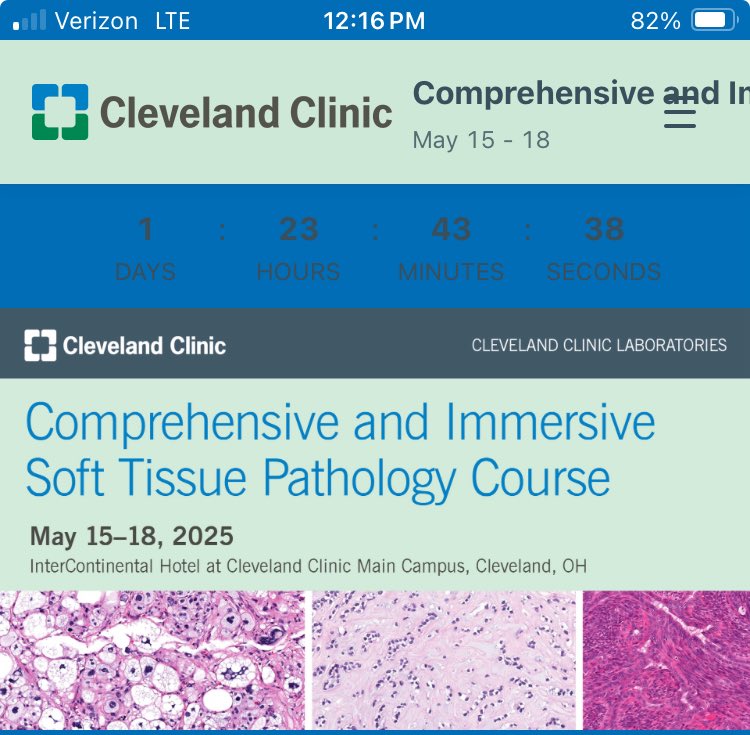 KarenFritchieMD's tweet image. Cleveland Clinic Soft Tissue Pathology Course—less than 2 days away! 150 unique digital cases, recordings and handouts available- perfect for trainees, generalists and soft tissue pathologists! VIRTUAL OPTION!! #PathTwitter Join us on Thursday! na01.safelinks.protection.outlook.com/?url=https%3A%…