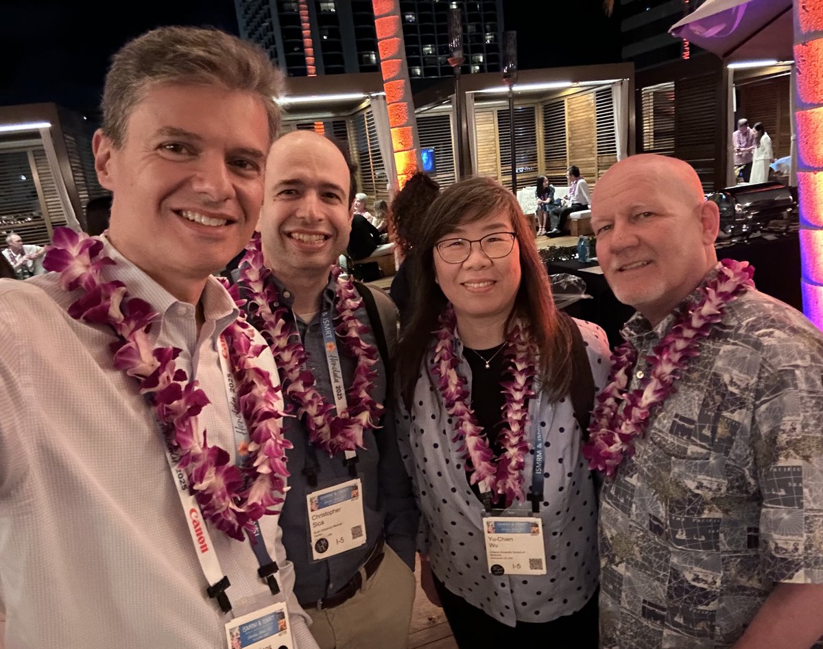 Enjoying a night by the pool on a rooftop in Hawaii, aka a typical Monday night at #ISMRM2025