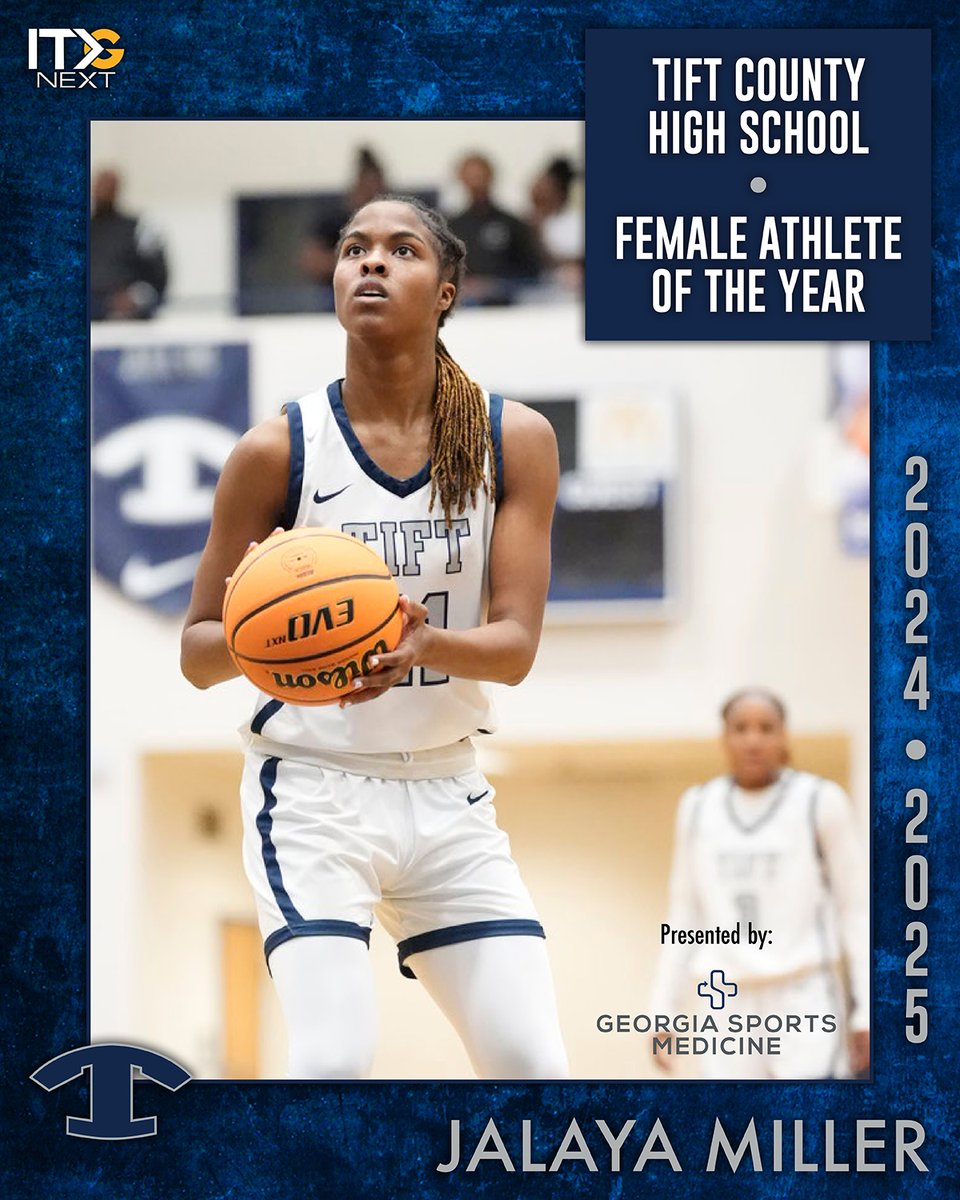 ITG Next - Georgia (@itgnext_georgia) on Twitter photo Congratulations to Jalaya Miller for being named ITG Next’s 2025 Tift County High School Female Athlete of the Year! Presented by Georgia Sports Medicine (<a href="/MySouthwell/">Southwell</a>) #sponsored
Read More 👉 itgnext.com/jalaya-miller-…
<a href="/TCHSBlueDevils/">Tift Co High School</a> <a href="/TiftSchools/">Tift County Schools</a> <a href="/tiftcoathletics/">Tift Co Schools Athletics</a> <a href="/LayaMiller_/">Jalaya Miller</a> Congratulations to Jalaya Miller for being named ITG Next’s 2025 Tift County High School Female Athlete of the Year! Presented by Georgia Sports Medicine (<a href="/MySouthwell/">Southwell</a>) #sponsored
Read More 👉 itgnext.com/jalaya-miller-…
<a href="/TCHSBlueDevils/">Tift Co High School</a> <a href="/TiftSchools/">Tift County Schools</a> <a href="/tiftcoathletics/">Tift Co Schools Athletics</a> <a href="/LayaMiller_/">Jalaya Miller</a>