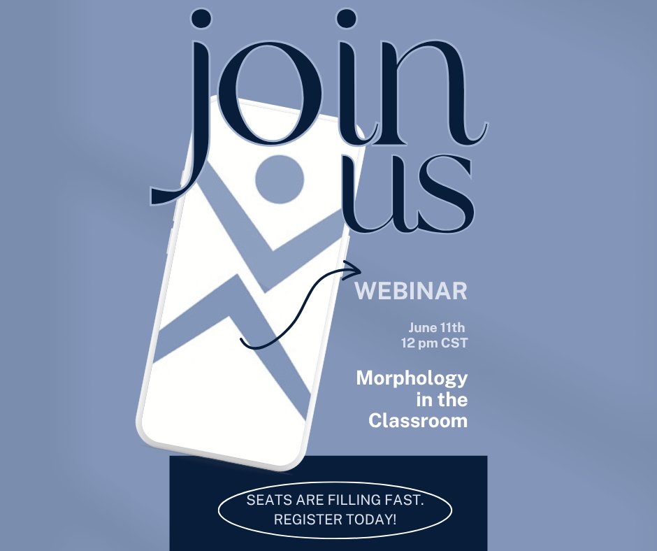 DyslexiaIDA's tweet image. Seats are filling quickly! Join us for a practical, teacher-focused webinar on how to teach morphology. Perfect for anyone looking to boost vocabulary, decoding, and comprehension instruction. Registration Link - ow.ly/YK9R50VOT3o 

#morphology #decoding #vocabulary