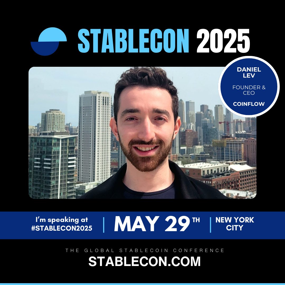 Coinflow Labs (@coinflowlabs) on Twitter photo Coinflow Lab's CEO <a href="/SirDigitalDan/">DigitalDan</a> will speak on-stage at Stablecon, the #1 global stablecoin conference. Over 1,000+ innovators will meet in New York on May 29th.
Join Coinflow at Stablecon by registering at lnkd.in/eA5wjgWe
Or reach out and schedule a meeting with Coinflow Lab's CEO <a href="/SirDigitalDan/">DigitalDan</a> will speak on-stage at Stablecon, the #1 global stablecoin conference. Over 1,000+ innovators will meet in New York on May 29th.
Join Coinflow at Stablecon by registering at lnkd.in/eA5wjgWe
Or reach out and schedule a meeting with