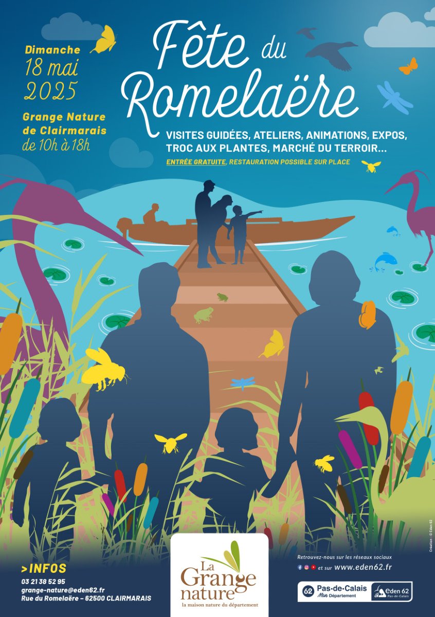 pasdecalais62's tweet photo. đżđ FĂȘte du #RomelaĂ«re ce 18/5 Ă la Grange Nature de #Clairmarais ! đđż
(Re)dĂ©couvrez la RĂ©serve naturelle nationale des Ătangs du RomelaĂ«re lors de cette journĂ©e festive et pleine de dĂ©couvertes ! đŸđŠ
đ RĂ©sas obligatoires au 03 21 38 52 95
https://t.co/FhzQBqVFb2đżđ https://t.co/POOsFUnXr1