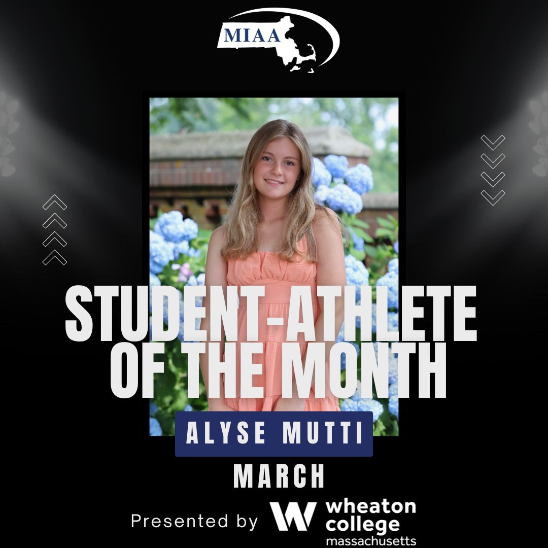MIAA (@miaa033) on Twitter photo 🎉Congratulations to our MIAA Student-Athlete of the Month presented by <a href="/wheaton/">Wheaton College (MA)</a> ❕
👏 Join us in celebrating Alyse Mutti from North Reading High School for embodying what it means to be a student-athlete!
#MIAA #WheatonCollege 🎉Congratulations to our MIAA Student-Athlete of the Month presented by <a href="/wheaton/">Wheaton College (MA)</a> ❕
👏 Join us in celebrating Alyse Mutti from North Reading High School for embodying what it means to be a student-athlete!
#MIAA #WheatonCollege