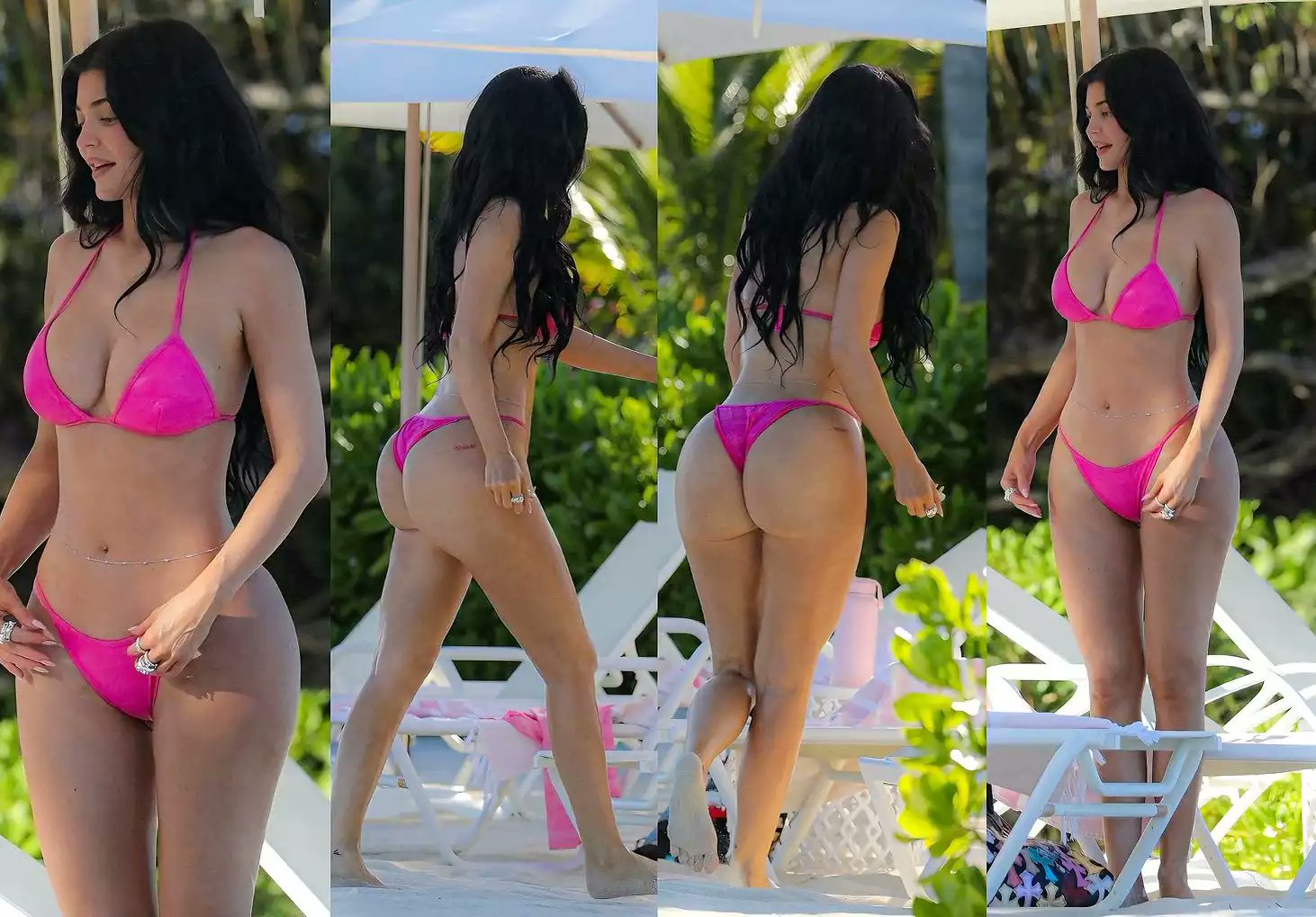 Kylie Jenner pink bikini