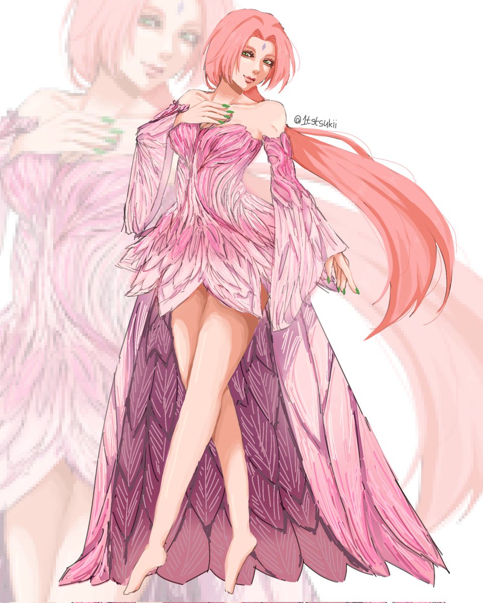 1tstsukii's tweet photo. Pink Fairy 🩷🌸 #sakuraharuno #harunosakura #sakurauchiha #NARUTO https://t.co/aDR9zJm4ea