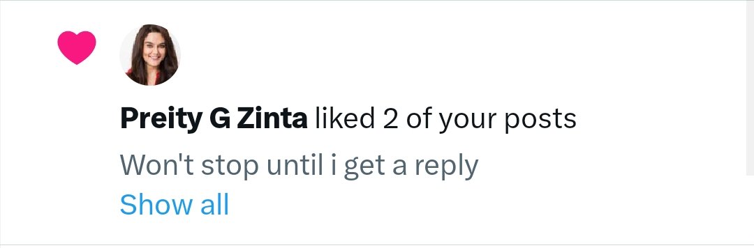 desiculerr's tweet image. I LOVE YOU GOD!!! 

THE PREITY ZINTA LIKED MY REPLIES 😭😭 

#pzchat