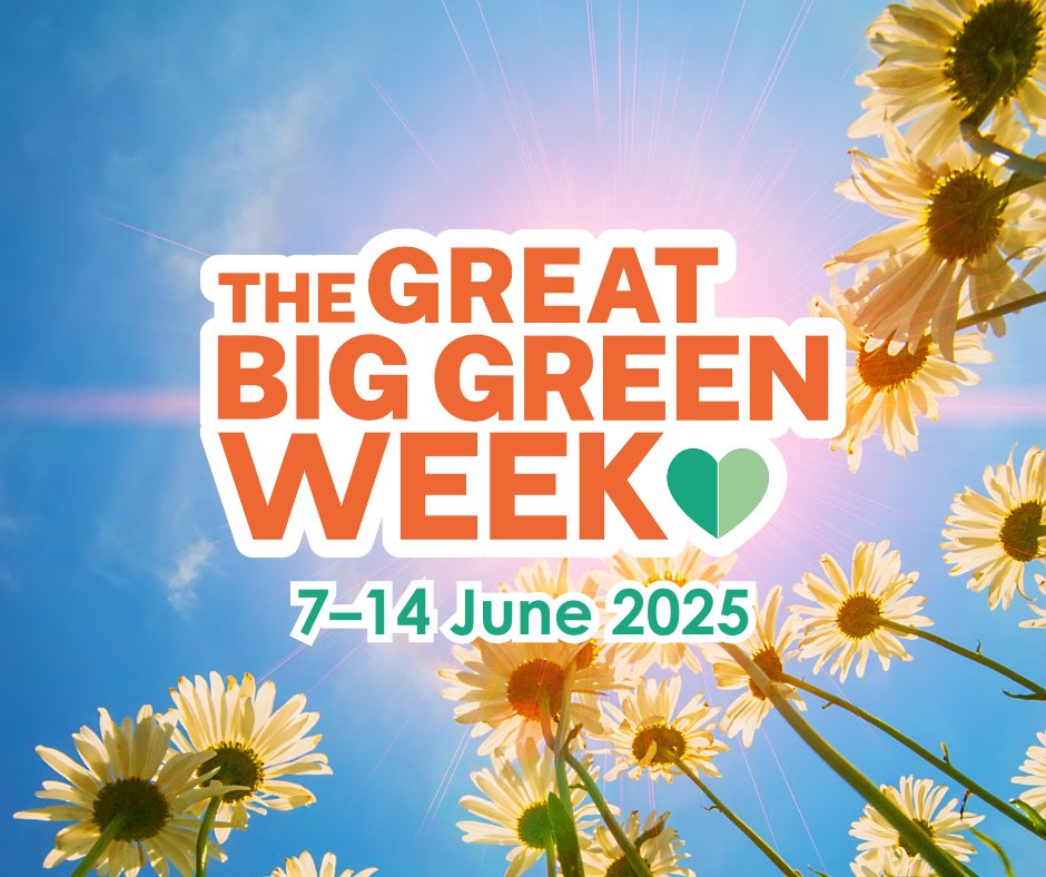 Great Big Green Week is coming to East Staffordshire, 7–14 June!

Join us for a week of free events celebrating sustainability, community action, and the small changes we can all make for good

Follow us for all the latest updates:  orlo.uk/JS8vU

#GreatBigGreenWeek