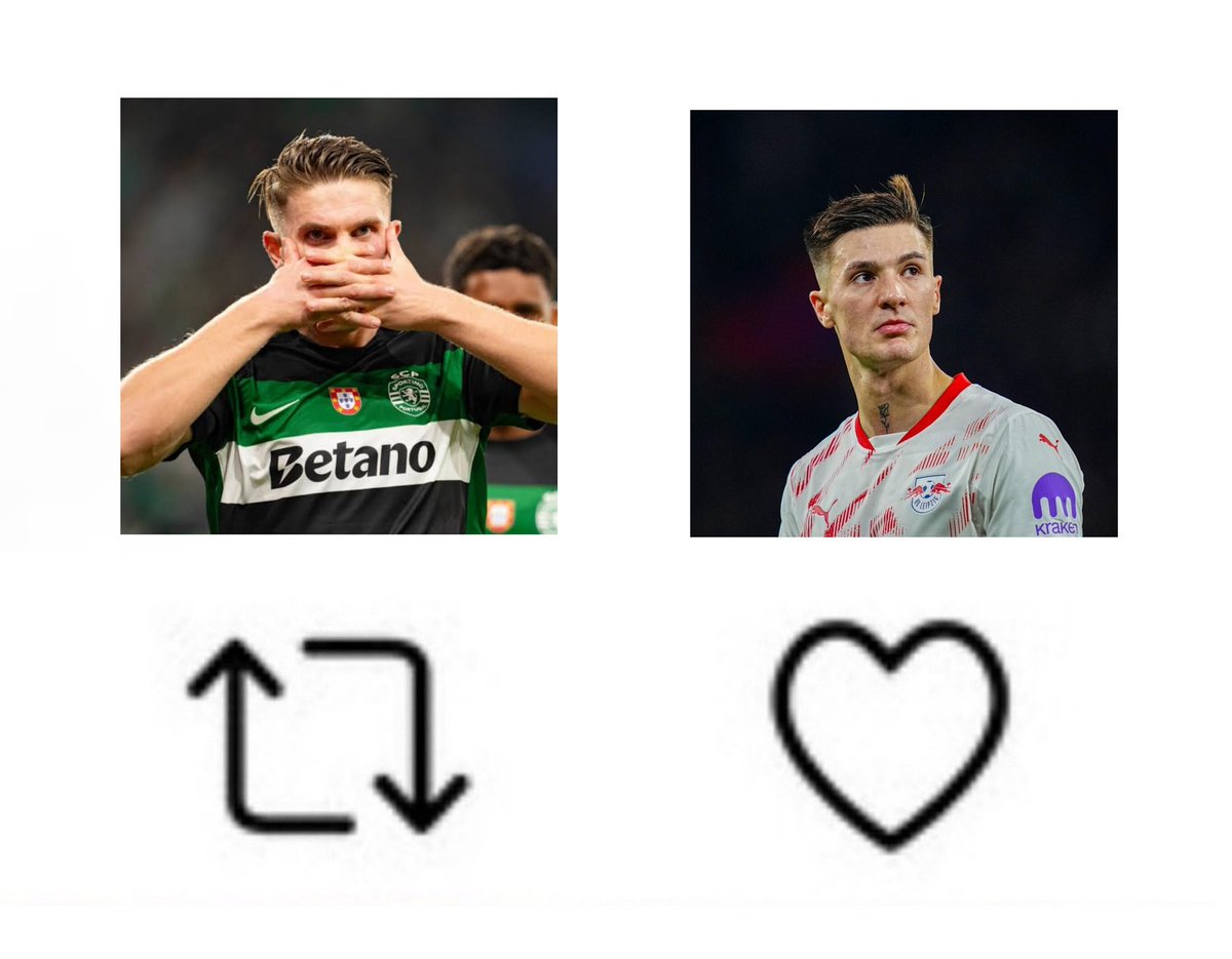 The only realistic CF option , who will you pick 

Viktor Gyokeres ♻️           Benjamin Sesko ❤️