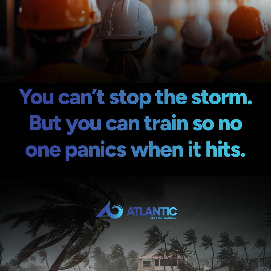 AtlantcTraining's tweet image. You can’t stop the storm.
But you can train, so no one panics when it hits. 🌩️

🧠 Blog:
 hubs.ly/Q03m8_DP0

📦 Newest Atlantic-produced courses:
 hubs.ly/Q03m8_5_0

#SetYourCourse #SafetyTraining #StormReady