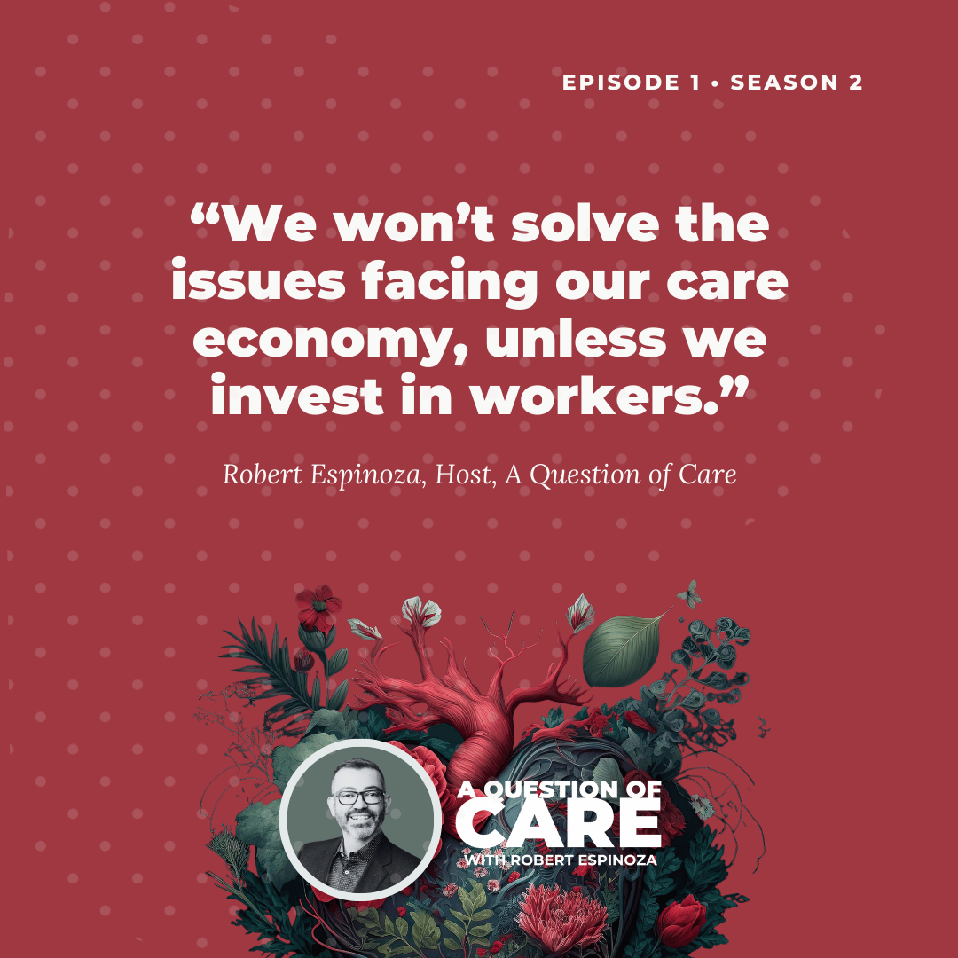 A Question of Care (@aquestionofcare) on Twitter photo What would happen to families everywhere if the care workforce vanished overnight? Tune in to the premiere of season 2 of #aquestionofcare with host <a href="/_RobertEspinoza/">Robert Espinoza</a> & @malawian8. Available now wherever you get your #podcasts or at tinyurl.com/2d7bv4mb. #CareCantWait What would happen to families everywhere if the care workforce vanished overnight? Tune in to the premiere of season 2 of #aquestionofcare with host <a href="/_RobertEspinoza/">Robert Espinoza</a> & @malawian8. Available now wherever you get your #podcasts or at tinyurl.com/2d7bv4mb. #CareCantWait