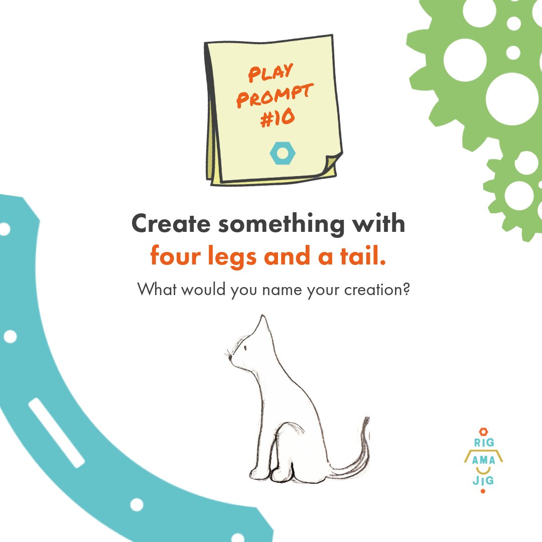 Rigamajig 'Play Prompts' are a fantastic tool that teachers and educators use to spark creativity, curiosity, and problem-solving skills! Our Play Prompts pose intriguing and open-ended challenges with no instructions or set outcomes.   Tag us in your creations!  #play #rigamajig